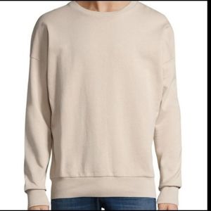 Eleven Paris La Collection Men's Sweatshirt Tan/Cream Crewneck Cotton Blend L